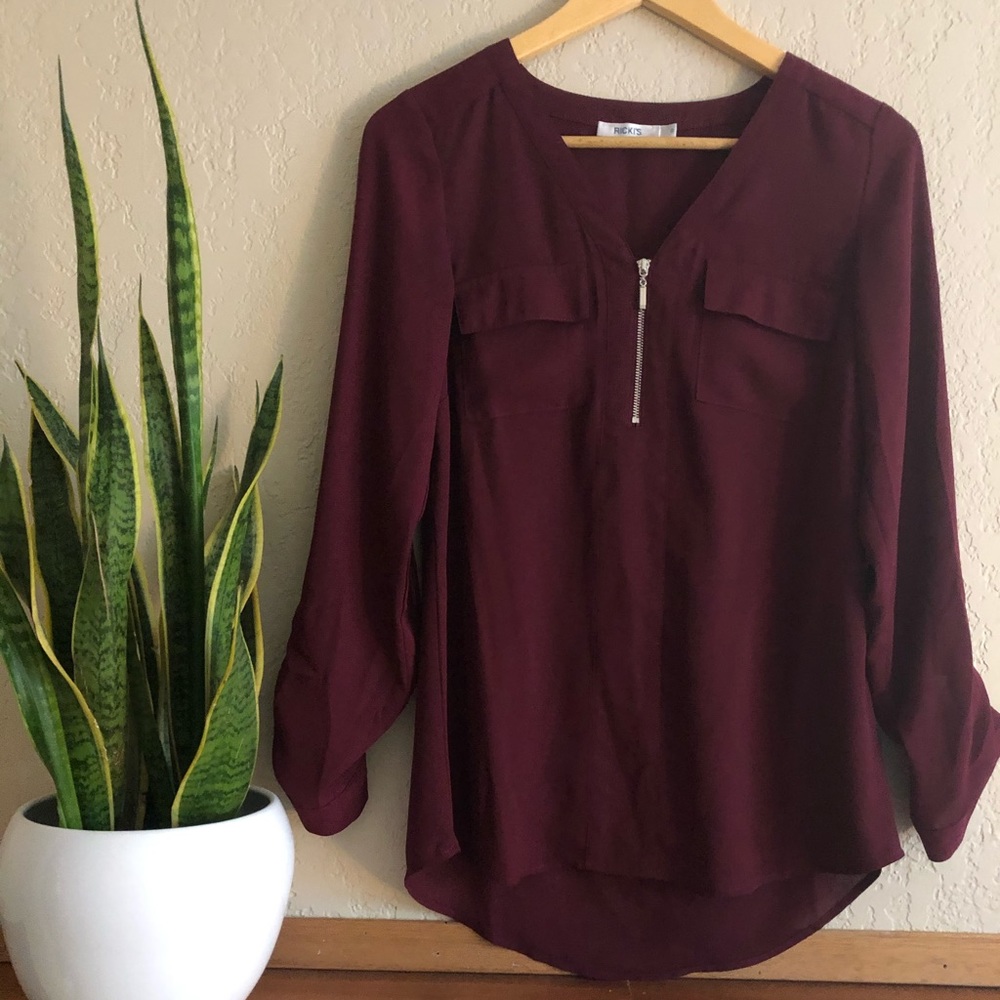 Maroon Classy Top